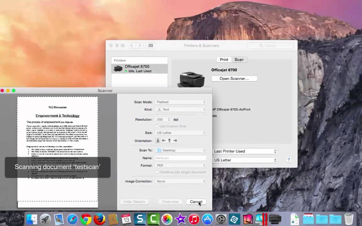 how to scan in mac